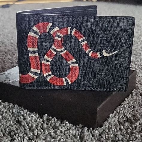 gucci snakeskin wallet|authentic gucci snake wallet.